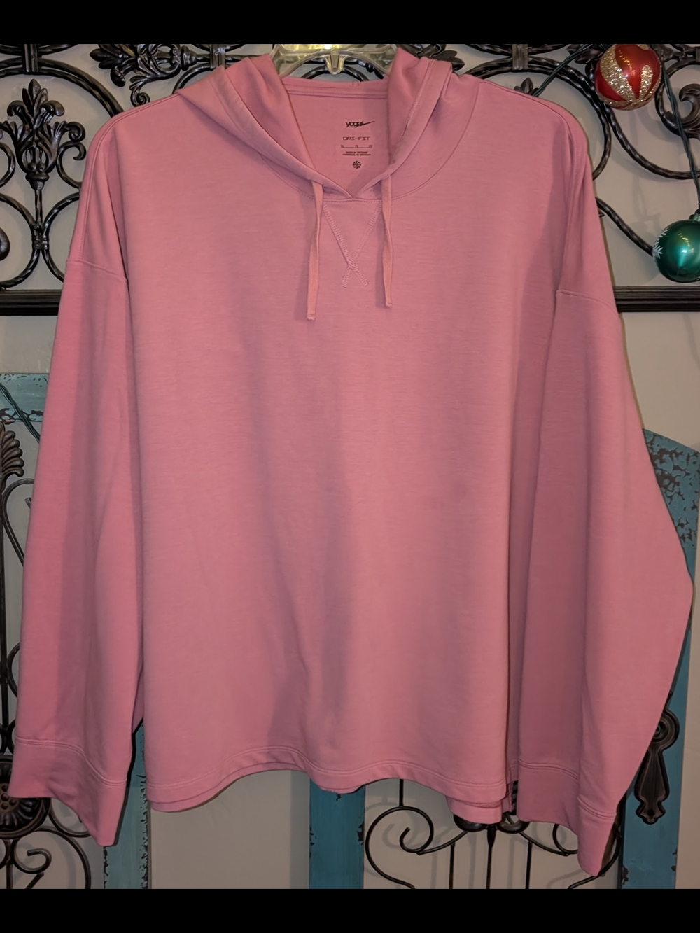 Nike Dri-FIT Pink Yoga Pullover Hoodie